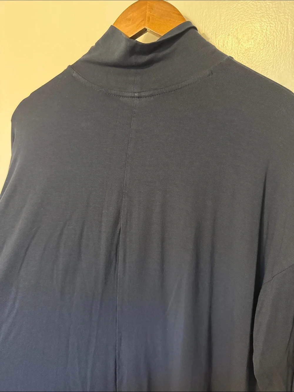 J. Jill Wearever Collection Turtleneck Slouchy Long Sleeve Navy Blue XL